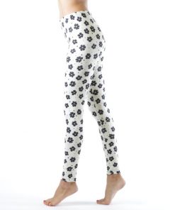 Dinamit Jeans Black Flower Spotted Ankle Leggings (See More Sizes)