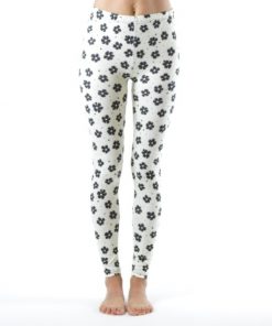 Dinamit Jeans Black Flower Spotted Ankle Leggings (See More Sizes) - Image 2