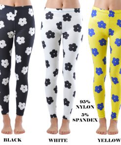 Dinamit Jeans Women's Fashion Flower Printed Full-Length Footless Leggings