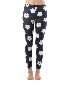 Alternative view of Dinamit Jeans Women's Fashion Flower Printed Full-Length Footless Leggings