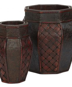 Nearly Natural 0517 Design and Weave Panel Decorative Planters
