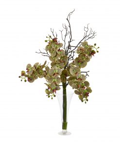 Nearly Natural 1971-GB 38” Elegant Phalaenopsis Orchid Artificial Arrangement in Flared Vase