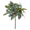 Nearly Natural 6201-S12 12” Olive Branch Artificial Plant with Berries (Set of 12)