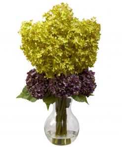 Nearly Natural 1304 Bostonian Hydrangea Arrangement